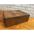 Vtg Antique Two (2) Drawer Oak Library Card Catalog Index File Cabinet Wood Box