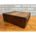 Vtg Antique Two (2) Drawer Oak Library Card Catalog Index File Cabinet Wood Box