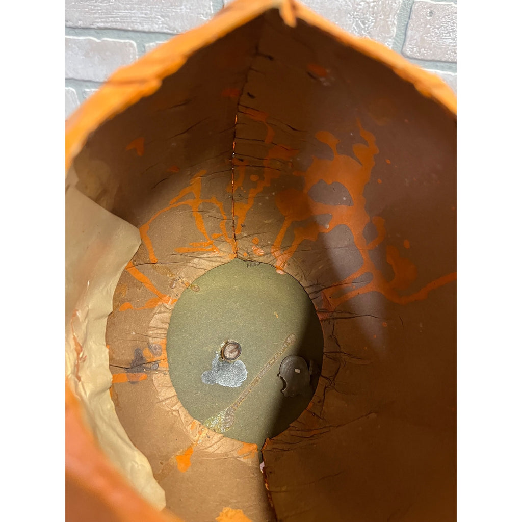 Antique 1920s Halloween German LARGE Jack o' Lantern JOL Pressed Cardboard 8"