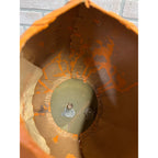 Antique 1920s Halloween German LARGE Jack o' Lantern JOL Pressed Cardboard 8"