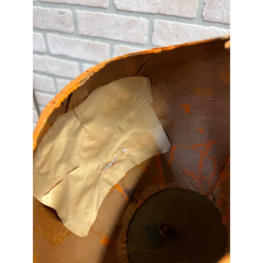 Antique 1920s Halloween German LARGE Jack o' Lantern JOL Pressed Cardboard 8"