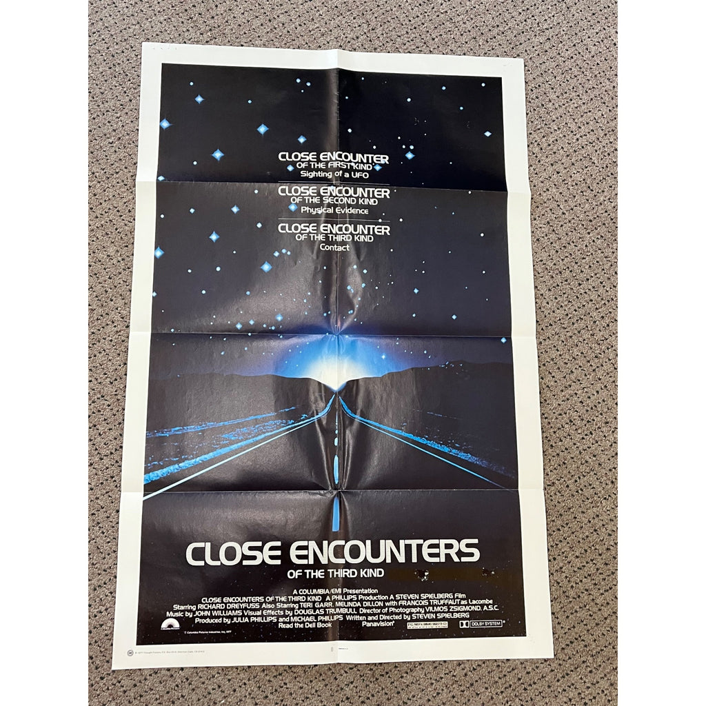 Vintage 1977 “Close Encounters Of The Third Kind” Original Movie Poster 23x35