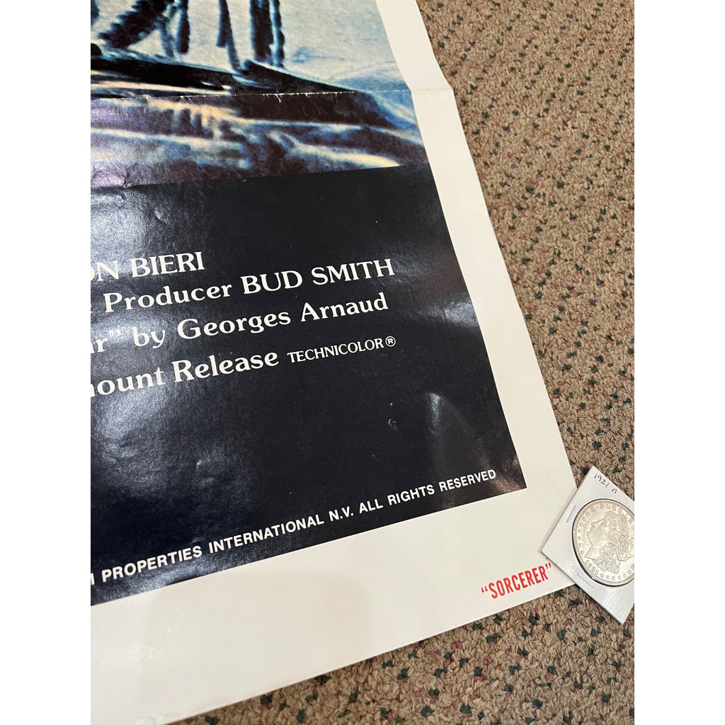 Vintage 1977 Sorcerer William Friedkin One-Sheet Original Movie Poster 27x41