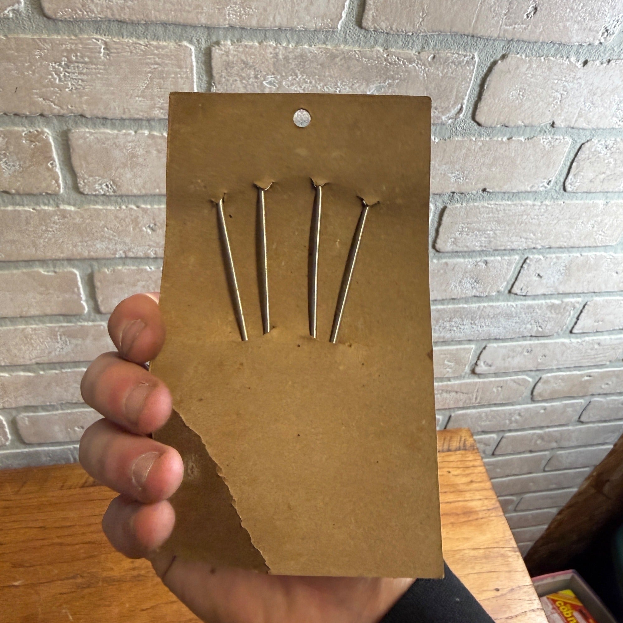 Vintage RARE Kenberry Stainless Steel Turkey Lacers Skewers (1949) New Old Stock