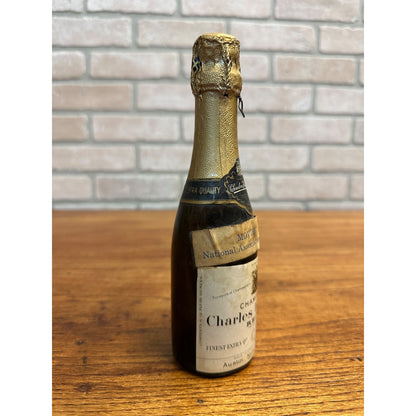 RARE - Vintage c1960s Charles Heidsieck Champagne Liqueur Bottle w/ Seal