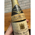 RARE - Vintage c1960s Charles Heidsieck Champagne Liqueur Bottle w/ Seal