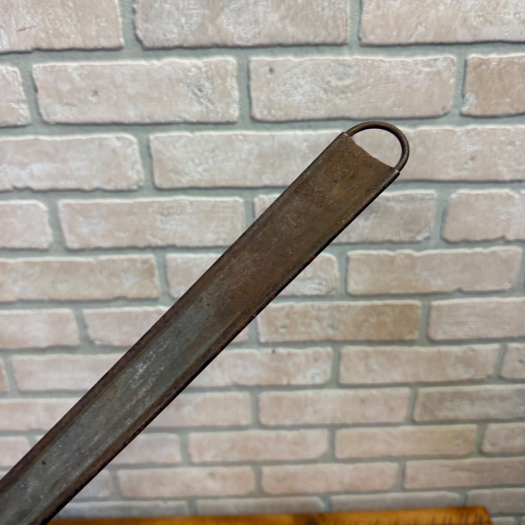 Large Vintage Metal Ladle With Long Handle Rustic Primitive Kitchen Decor