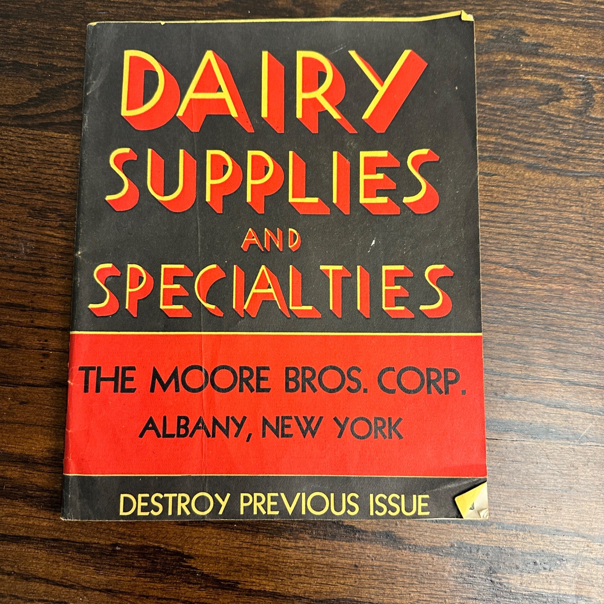 Vintage 1939 Dairy Supplies And Specialties Catalog Moore Bros. Albany NY
