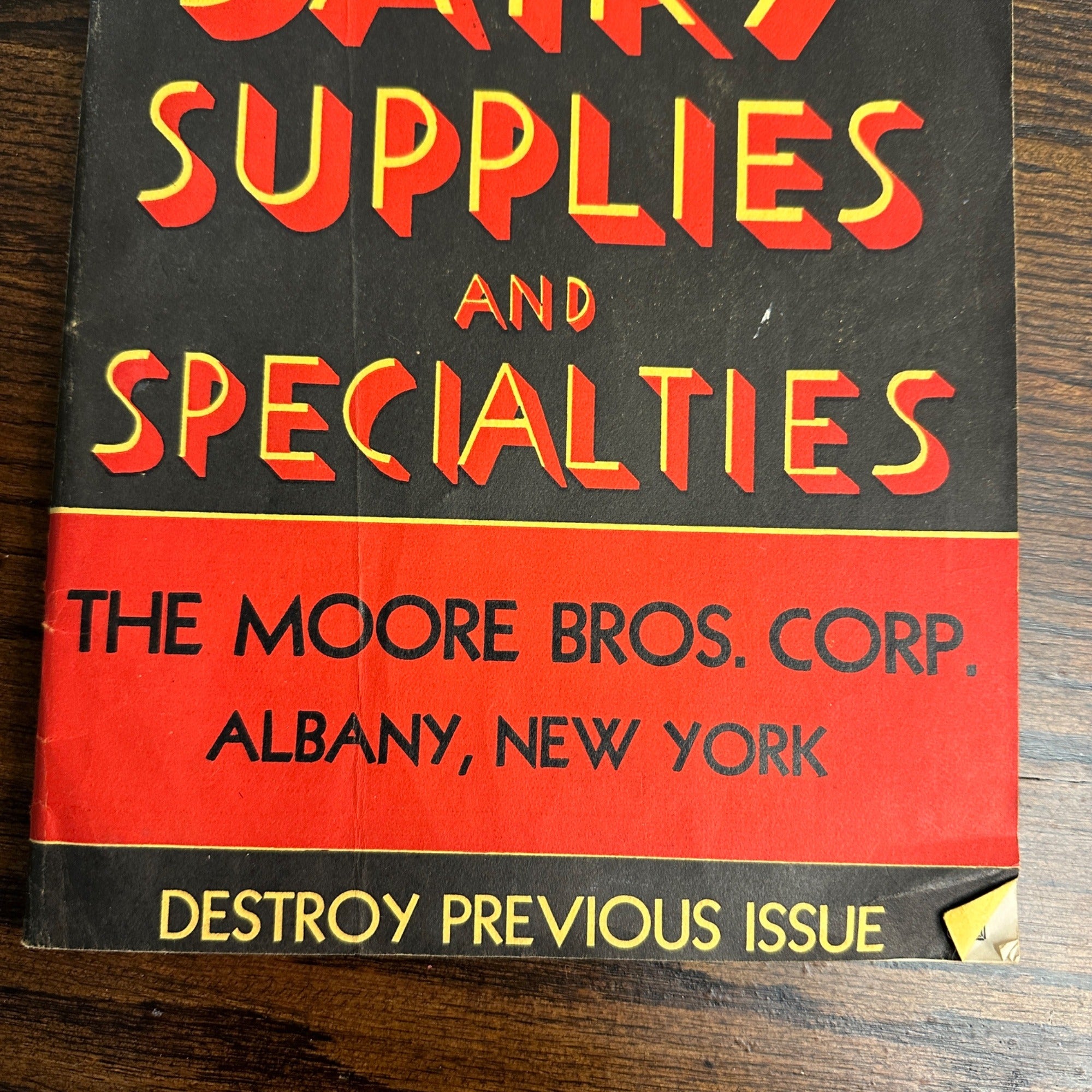 Vintage 1939 Dairy Supplies And Specialties Catalog Moore Bros. Albany NY