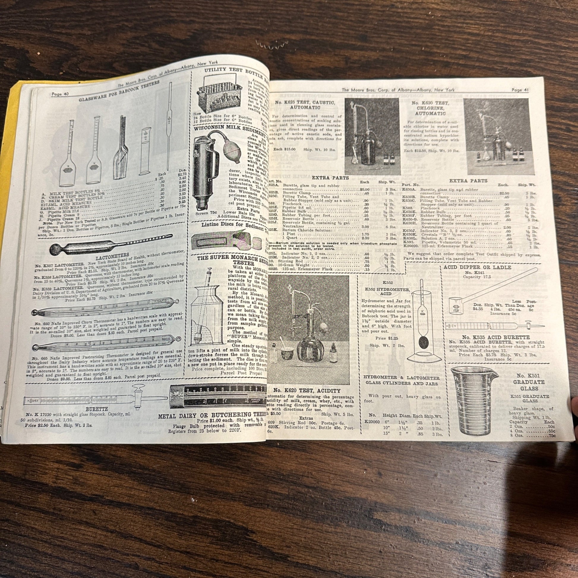 Vintage 1939 Dairy Supplies And Specialties Catalog Moore Bros. Albany NY