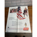 Vintage American Fore Loyalty Group Insurance Poster Henry Ward Beecher