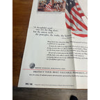 Vintage American Fore Loyalty Group Insurance Poster Henry Ward Beecher