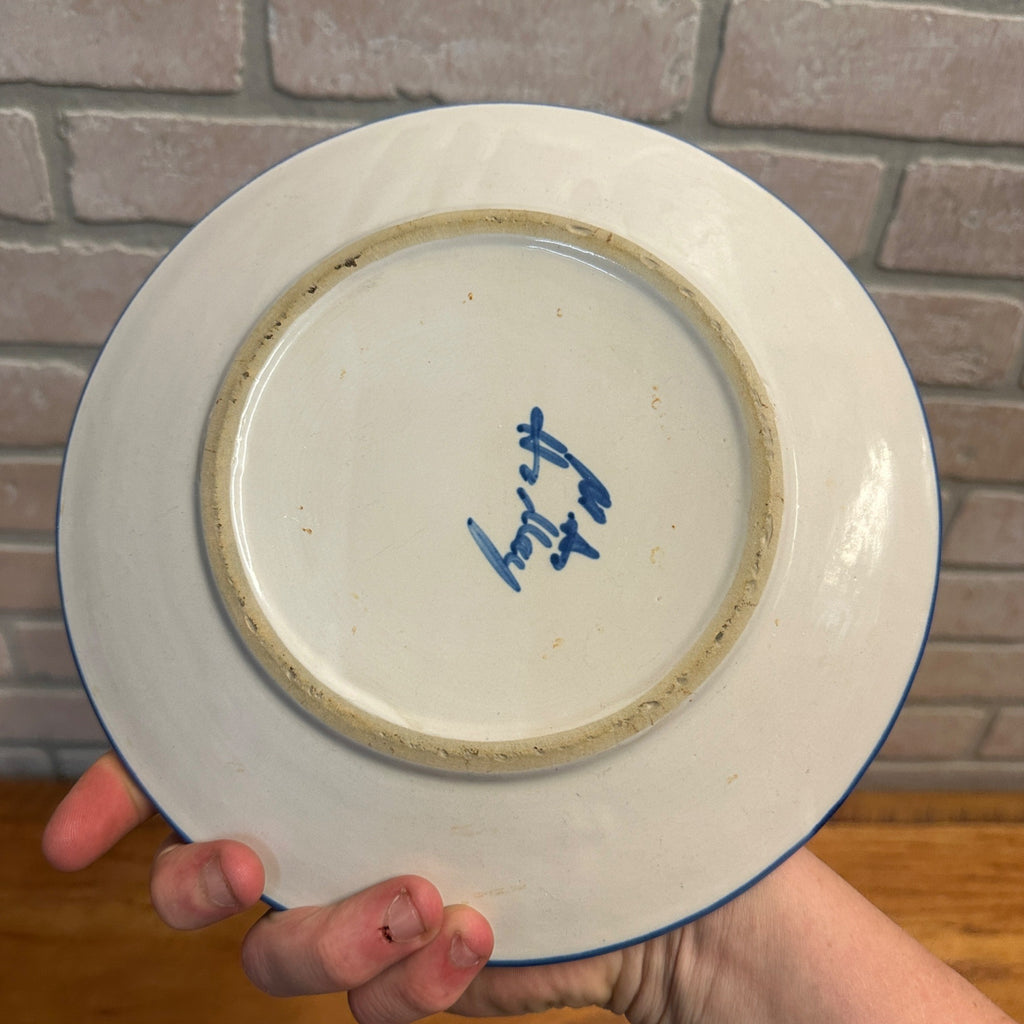 MA Hadley 9" Plate Name Birth Marel Farmer's Daughter Ceramic