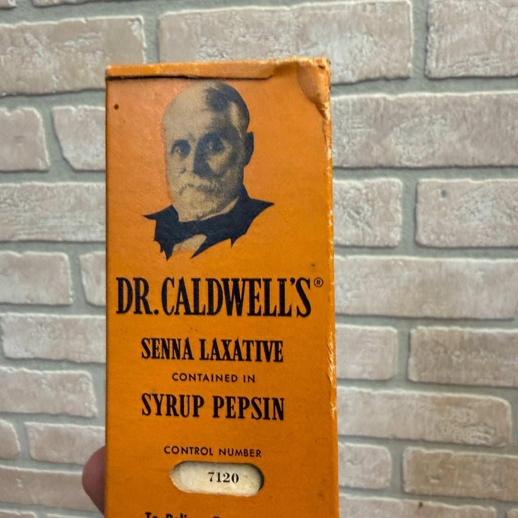 Dr Caldwell's Senna Laxative Monticello Il Labeled Quack Medicine Antique Bottle
