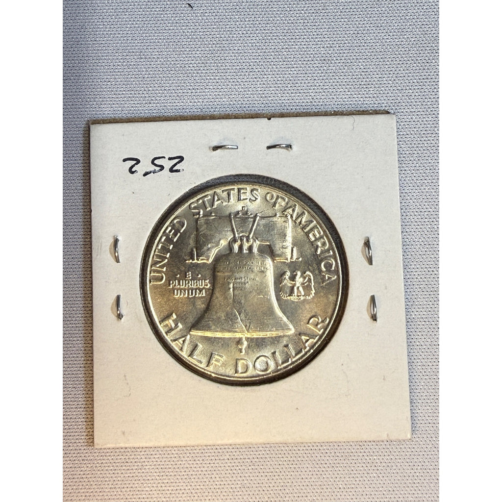 1957-D BU Franklin Silver Half Dollar Coin