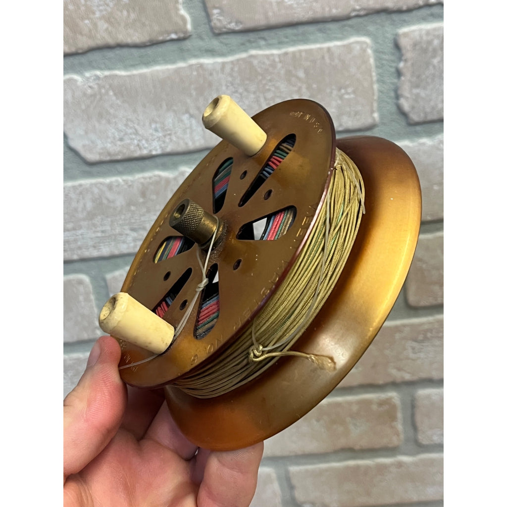Vintage Keen Kaster No. 6 Fishing or Angling Reel Ravenna Metal Production Co. Seattle, Washington.