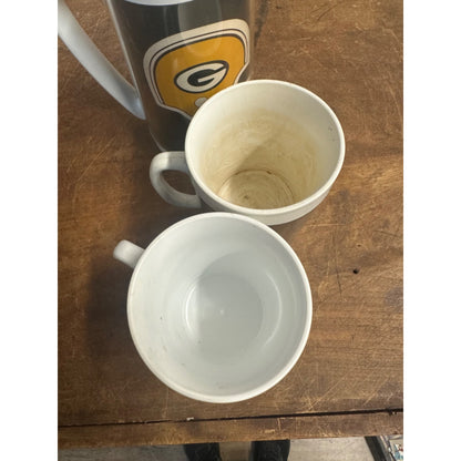 Green Bay Packers Signed Mugs Cups - Fuzzy thurston, Sherman Lewis, Chris Jacke