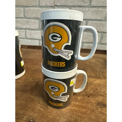 Green Bay Packers Signed Mugs Cups - Fuzzy thurston, Sherman Lewis, Chris Jacke