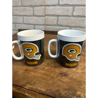 Green Bay Packers Signed Mugs Cups - Fuzzy thurston, Sherman Lewis, Chris Jacke