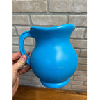 Vintage 1984 Kool-Aid Man Blue Plastic 2-Quart Pitcher + 4 Cups