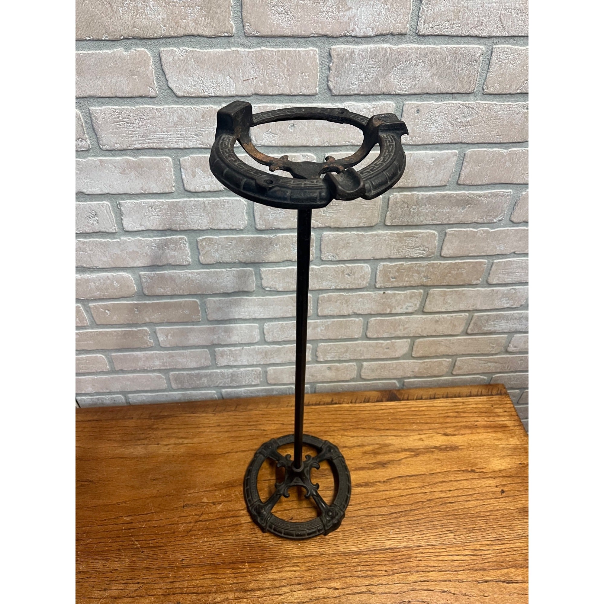 Victorian Cast Iron Smoking Stand Floor Ashtray Cigar Cigarette Stand Antique