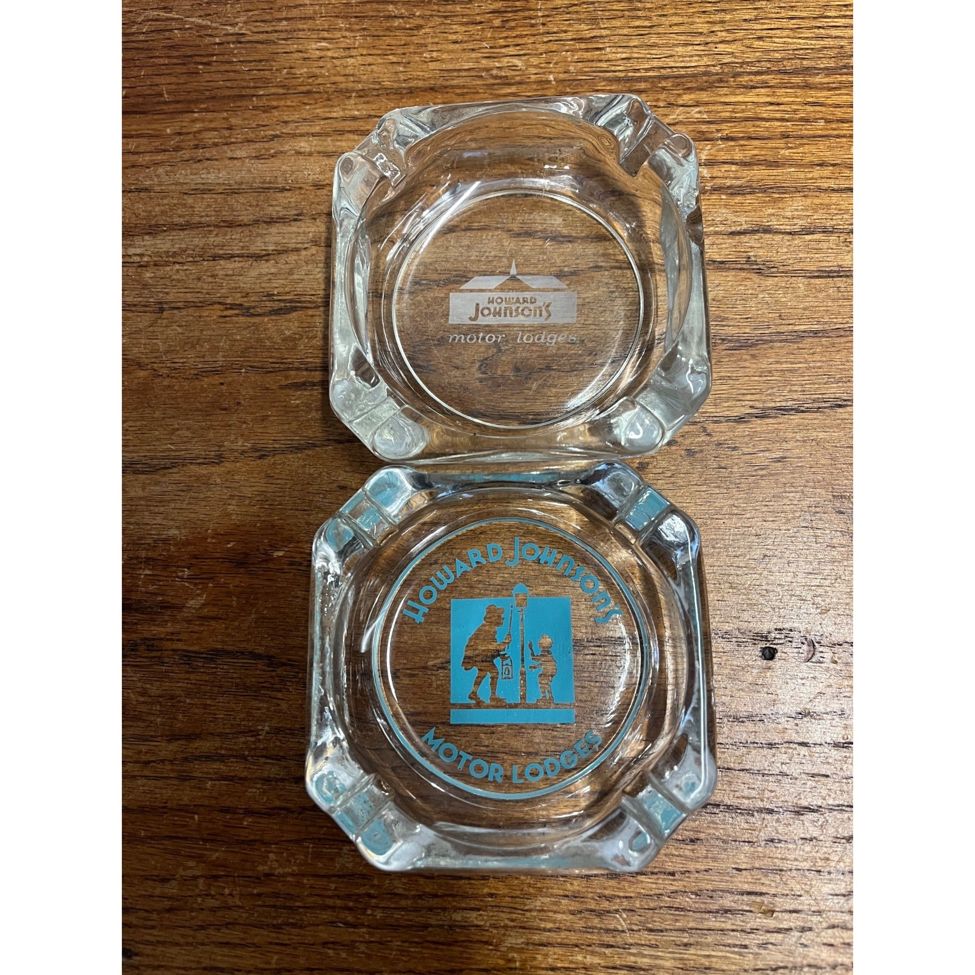 1960s Howard Johnson's Glass Ashtray Restaurant Motor Lodge OOB Vintage
