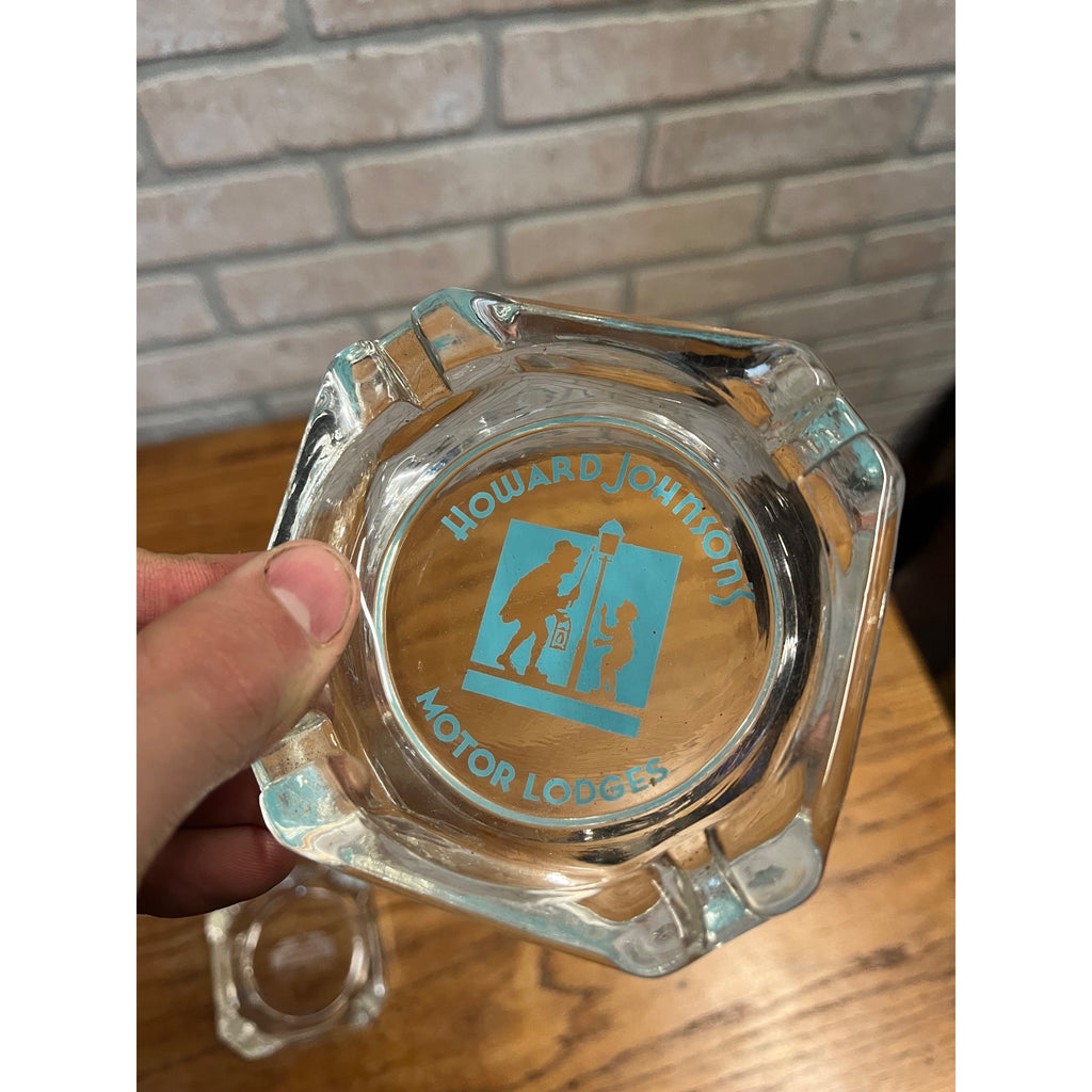 1960s Howard Johnson's Glass Ashtray Restaurant Motor Lodge OOB Vintage