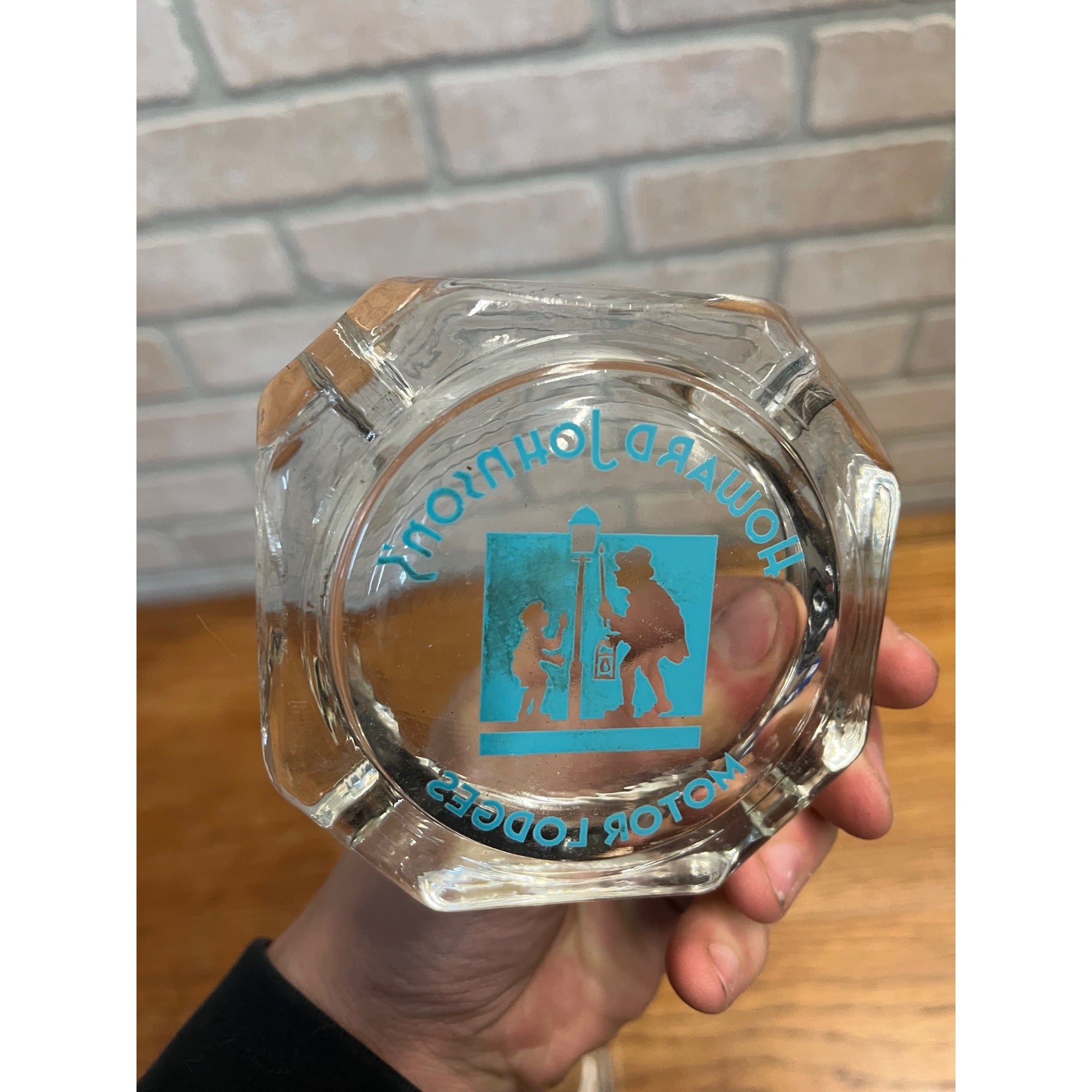 1960s Howard Johnson's Glass Ashtray Restaurant Motor Lodge OOB Vintage