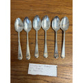 Vintage Oneida Community Stainless Tudor Plate "Chalfonte" Pattern Teaspoons Set of Six (6)