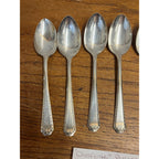 Vintage Oneida Community Stainless Tudor Plate "Chalfonte" Pattern Teaspoons Set of Six (6)