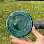 Large 12" Antique Green Aqua Blue Ink Apothecary Medicine Hospital Bottle
