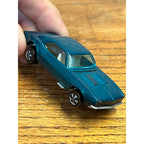 Vintage Hot Wheels Redline 1968 TOUGH Aqua Teal Custom Camaro HK - WHITE Int