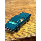 Vintage Hot Wheels Redline 1968 TOUGH Aqua Teal Custom Camaro HK - WHITE Int