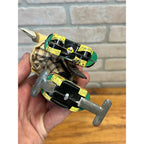TPS Tin Toy mechanical Happy Skaters Skating Rabbit Bunny Japan Roller Skater