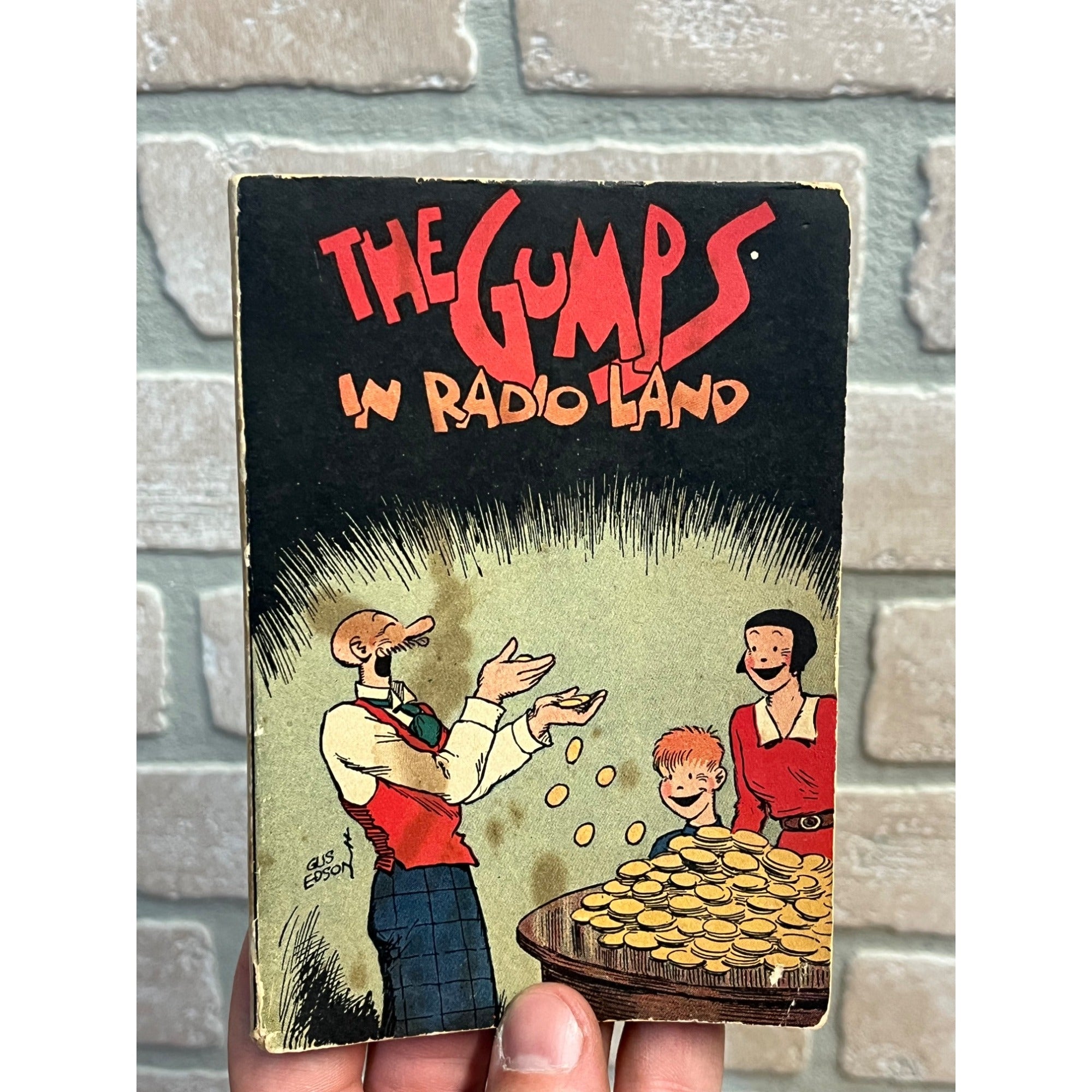 Original The Gumps in Radio Land Andy Gump Cartoon Book 1937