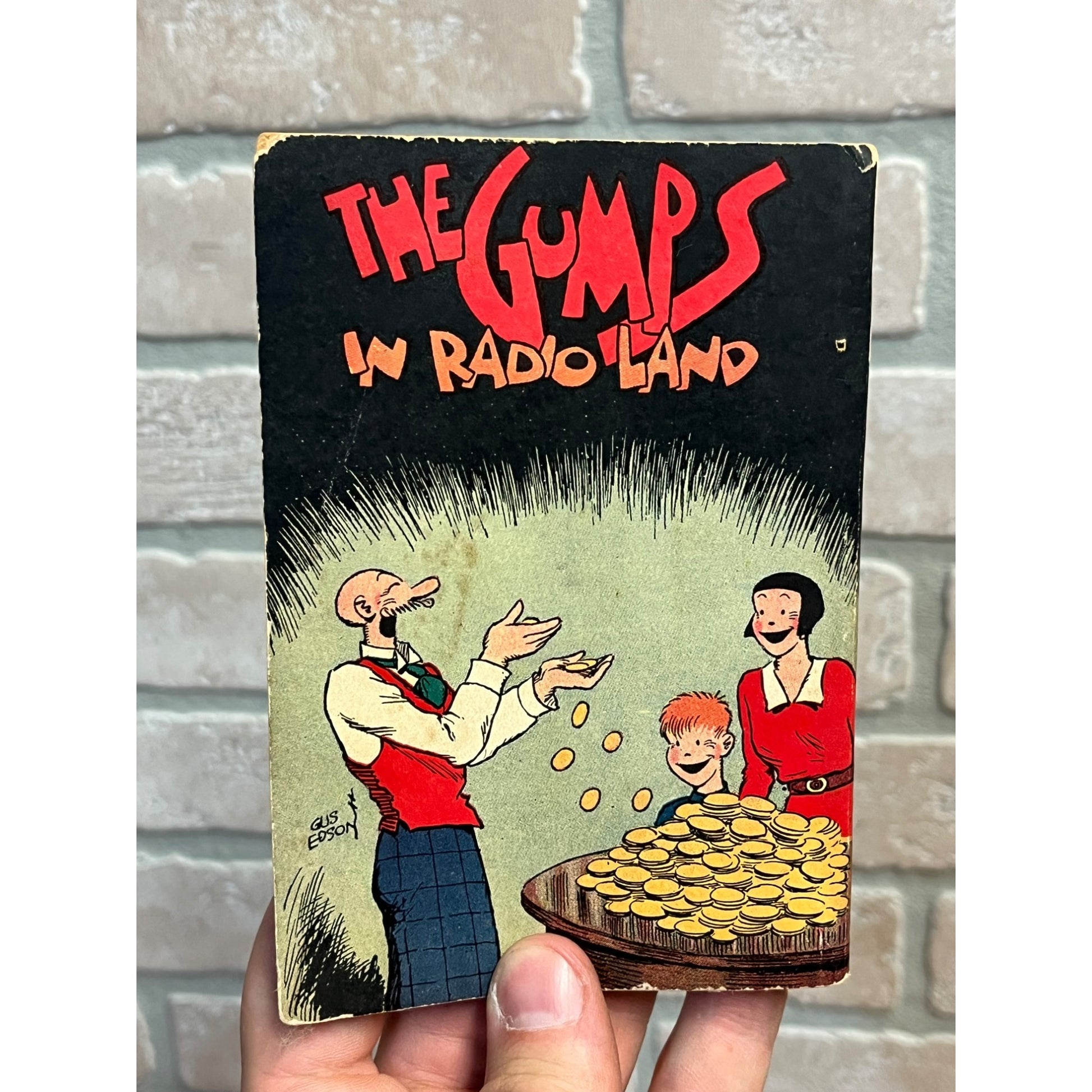 Original The Gumps in Radio Land Andy Gump Cartoon Book 1937