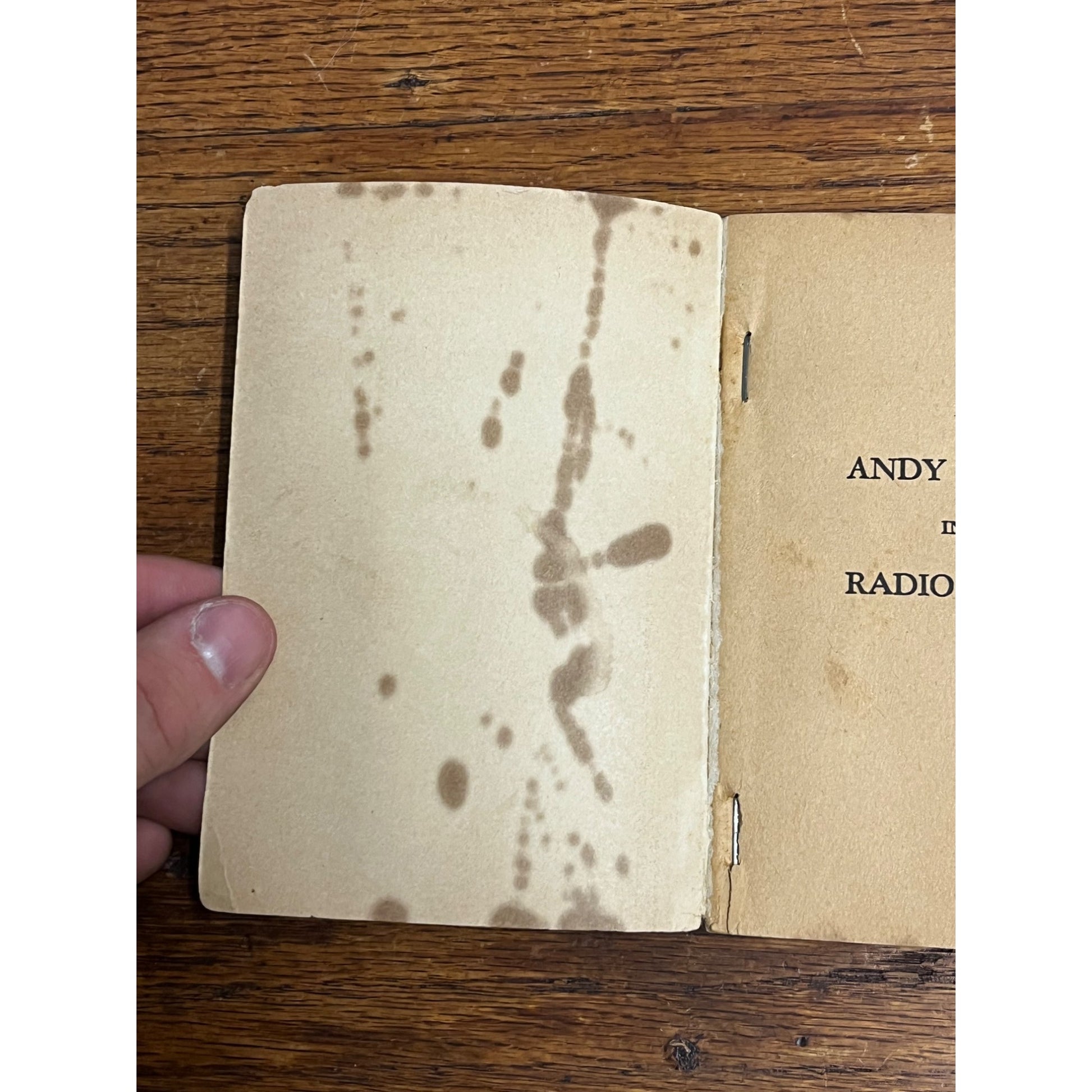 Original The Gumps in Radio Land Andy Gump Cartoon Book 1937