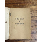 Original The Gumps in Radio Land Andy Gump Cartoon Book 1937