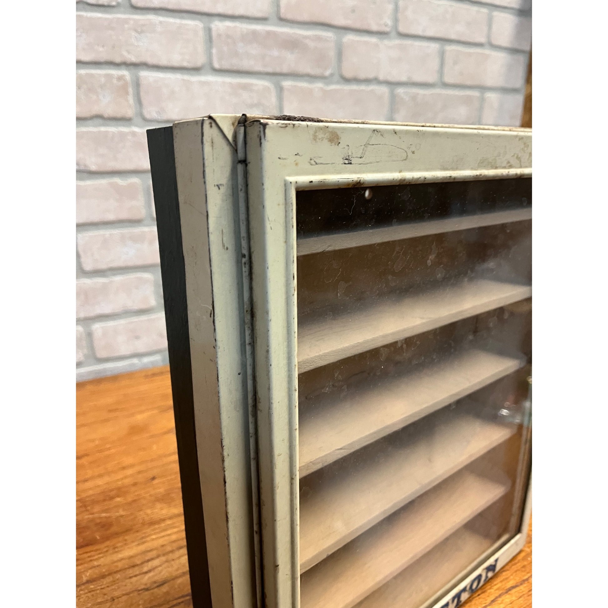 Vintage Johnston Cookies / Crackers General Store Advertising Cabinet Milwaukee