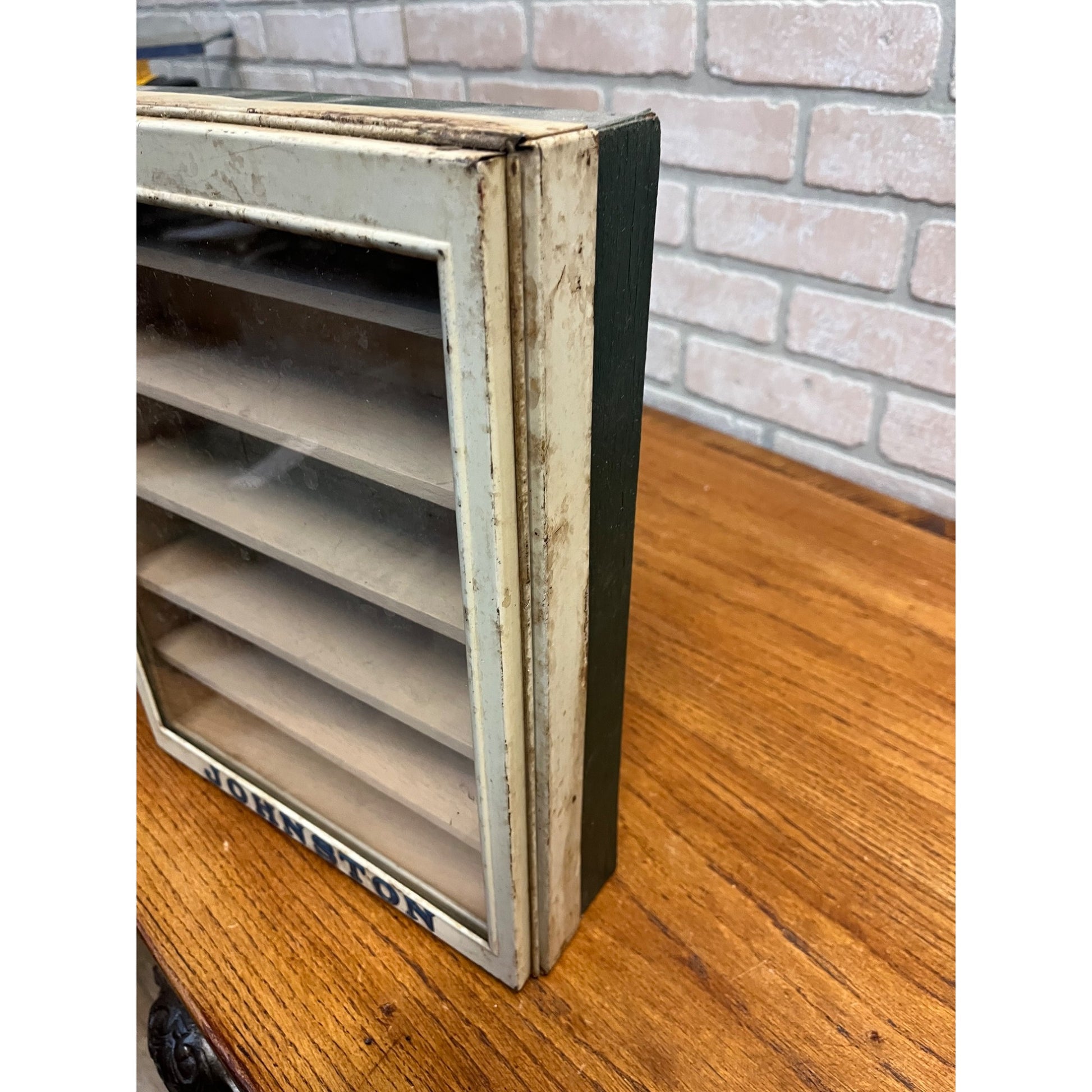 Vintage Johnston Cookies / Crackers General Store Advertising Cabinet Milwaukee
