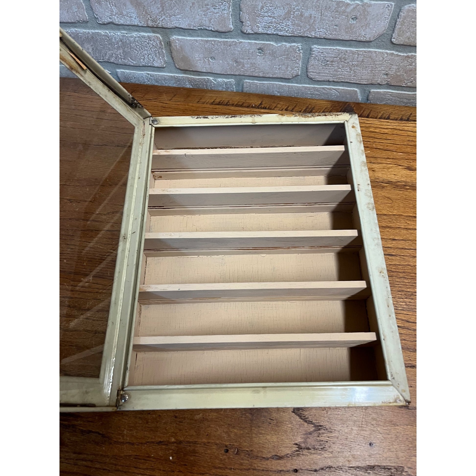 Vintage Johnston Cookies / Crackers General Store Advertising Cabinet Milwaukee