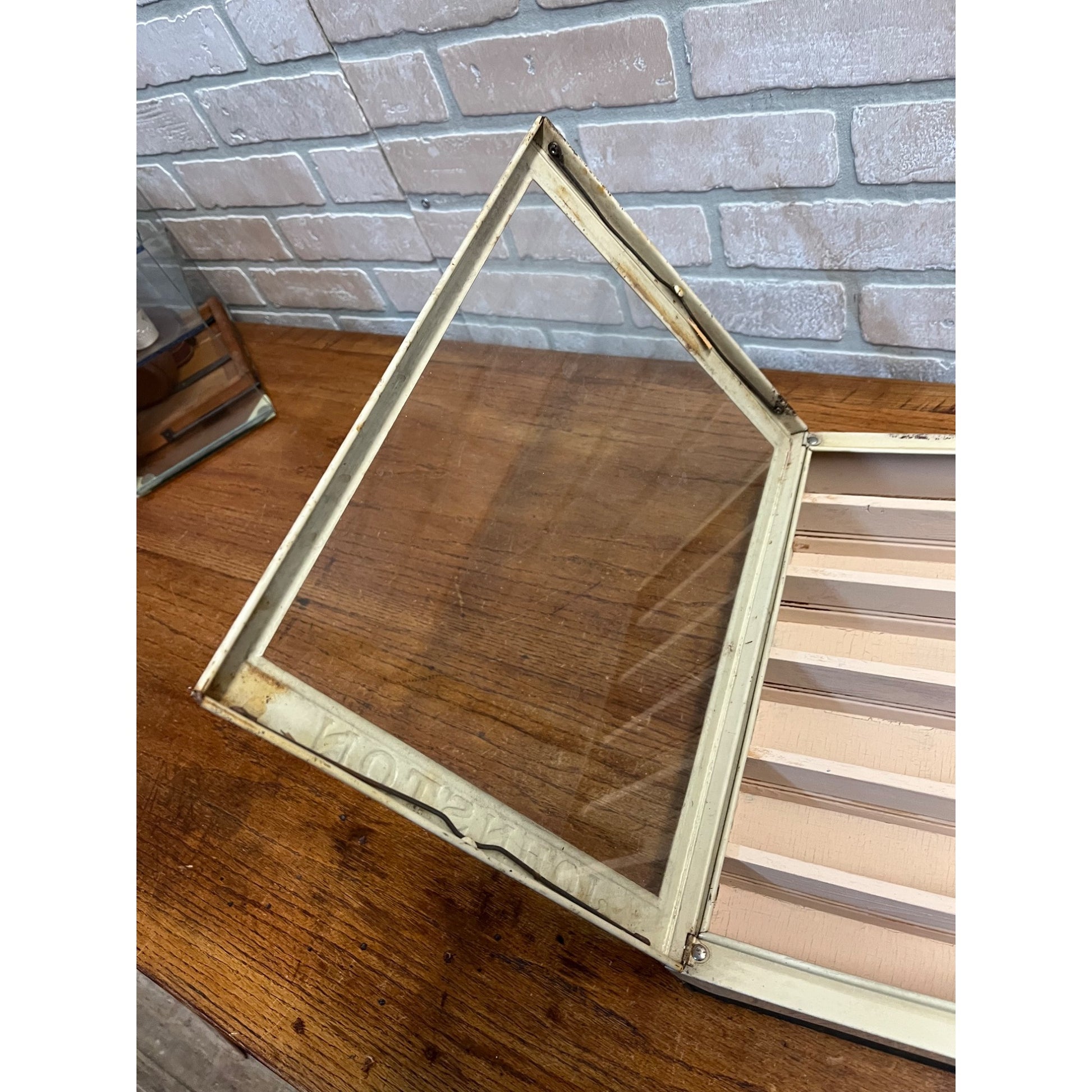 Vintage Johnston Cookies / Crackers General Store Advertising Cabinet Milwaukee