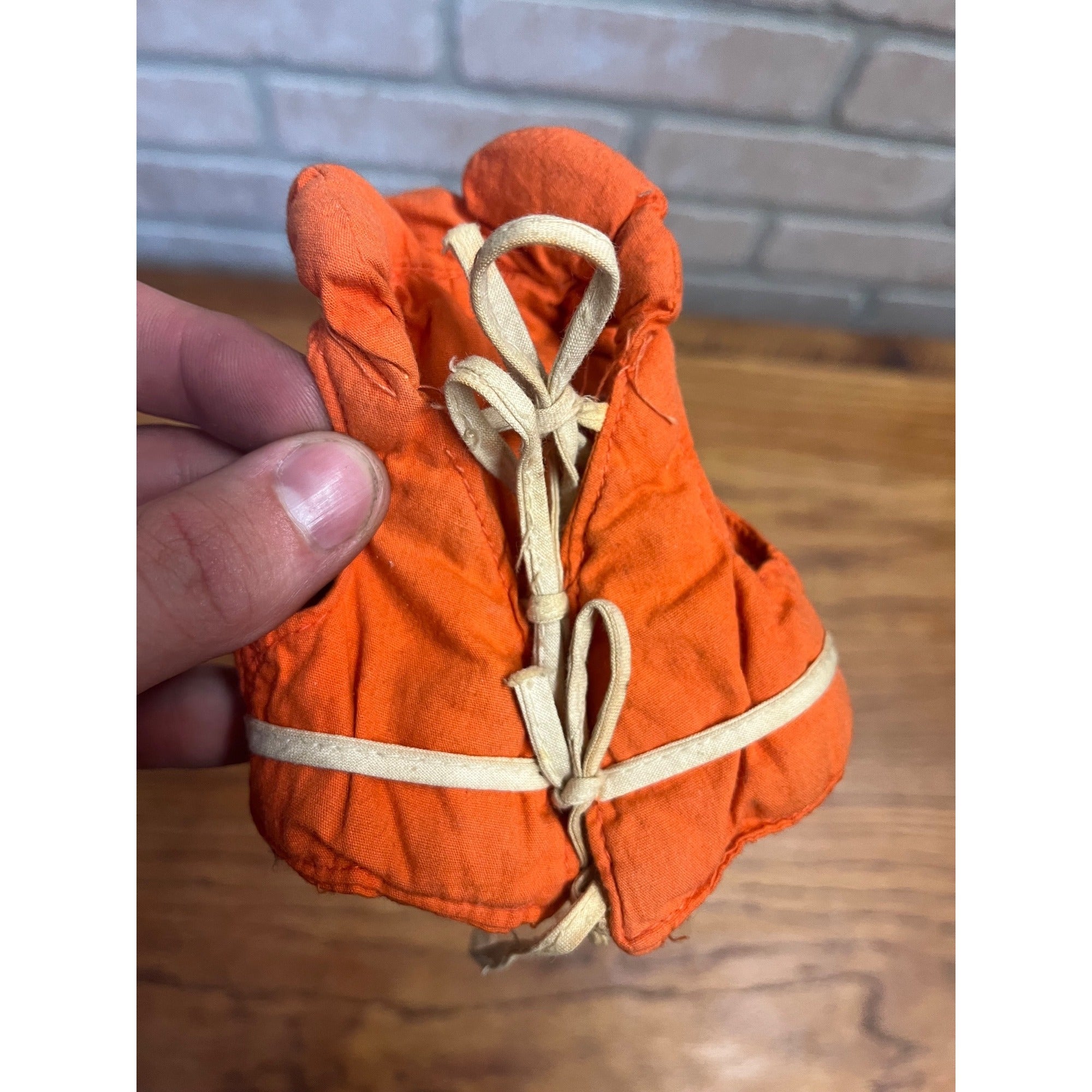 Vintage 1960's Hasbro G.I. GI Joe - Adventure Team Orange Navy Sailor Life Vest