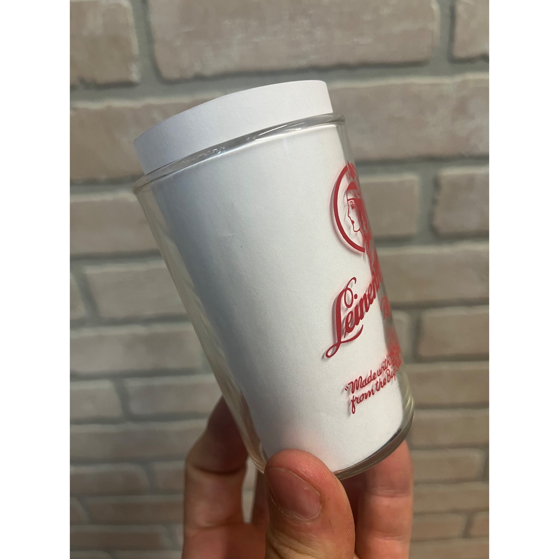 Vintage 1960s Leinenkugels Beer Tester Sampler Shot Glass 3.5"