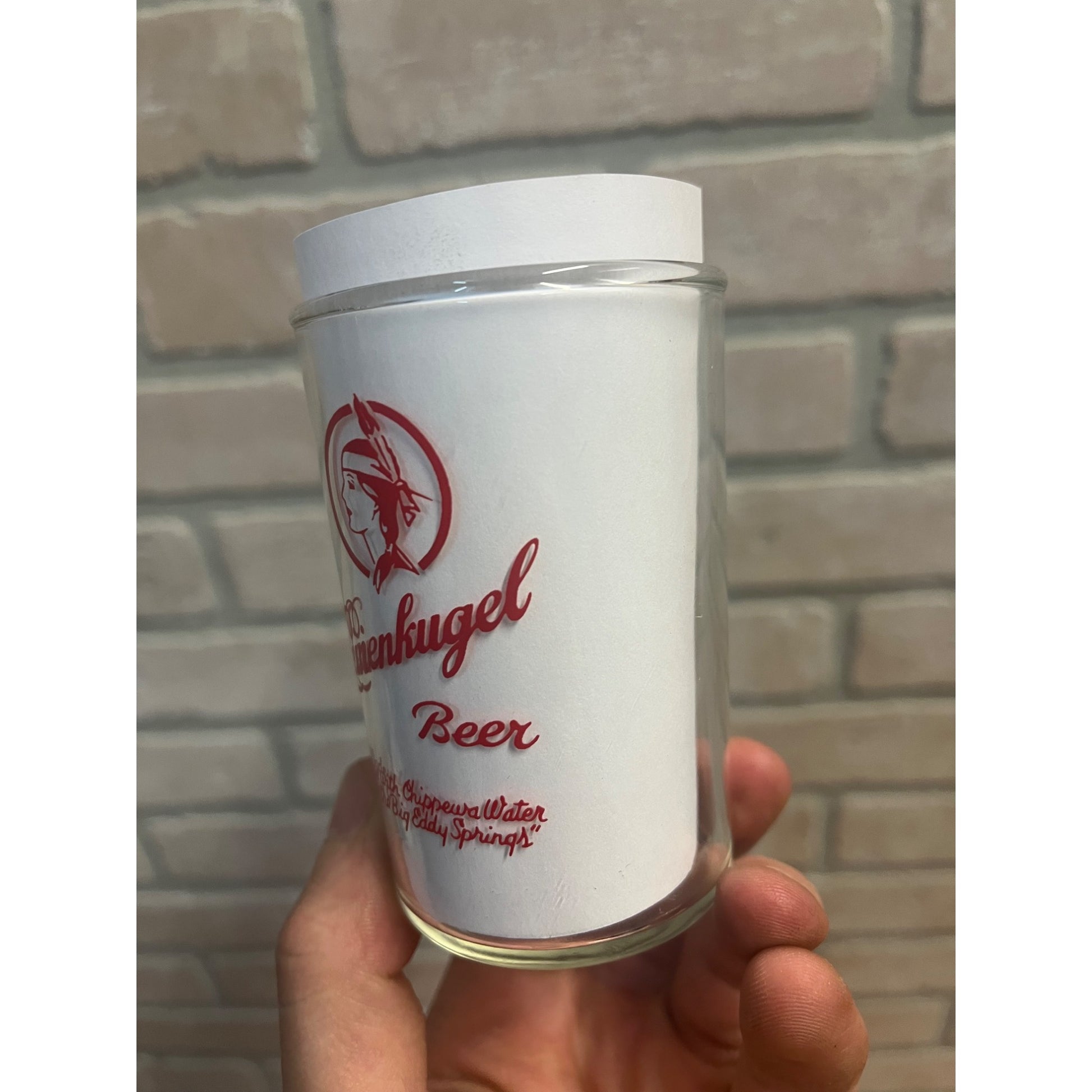 Vintage 1960s Leinenkugels Beer Tester Sampler Shot Glass 3.5"