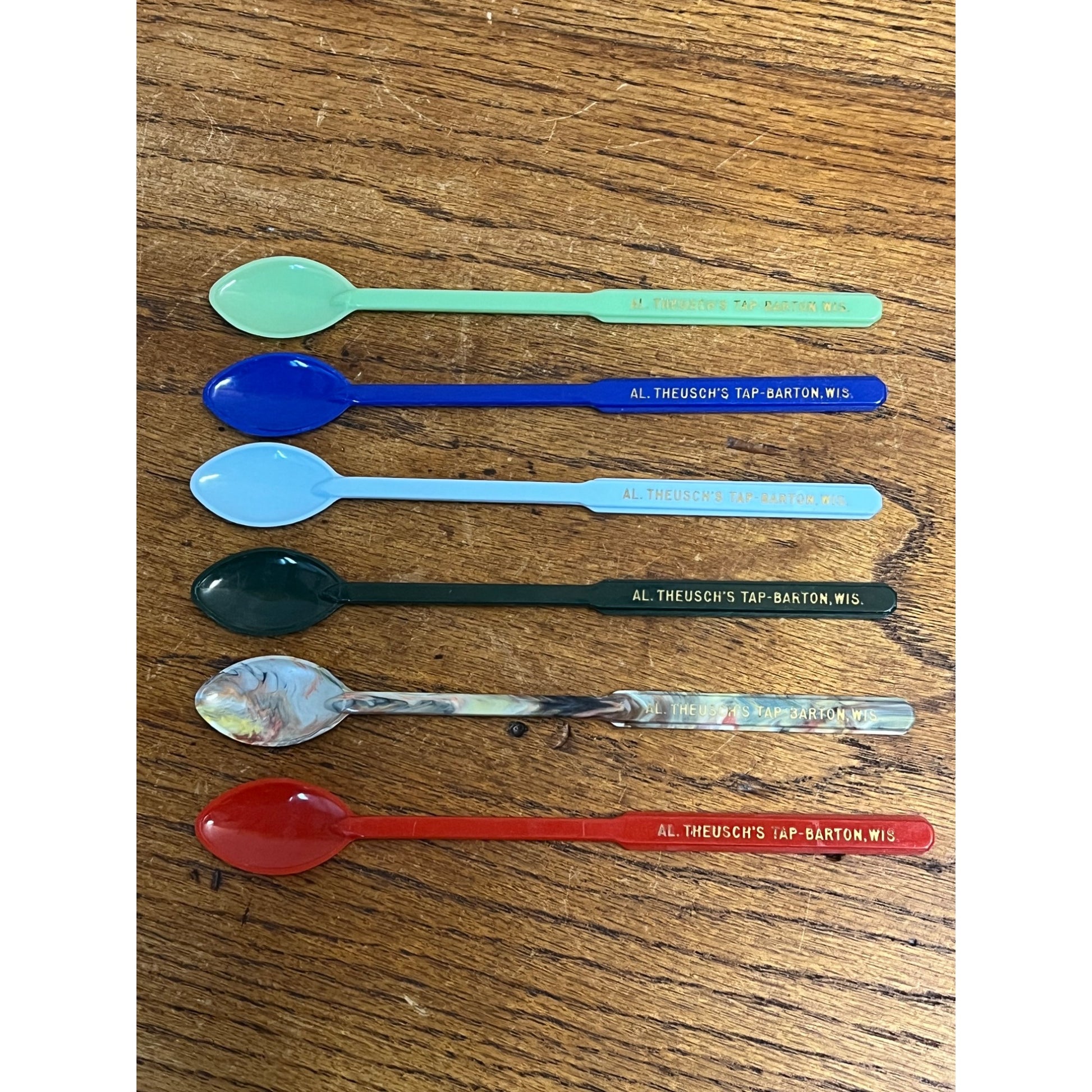 Vintage Barton Wisconsin Al Theusch's Tap Bar Tavern Cocktail Stir Mixer Sticks