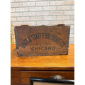 Vintage United States Brewing Co. Beer Chicago Wooden Bottle Crate Case Pre-Pro Lidded