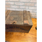 Vintage United States Brewing Co. Beer Chicago Wooden Bottle Crate Case Pre-Pro Lidded