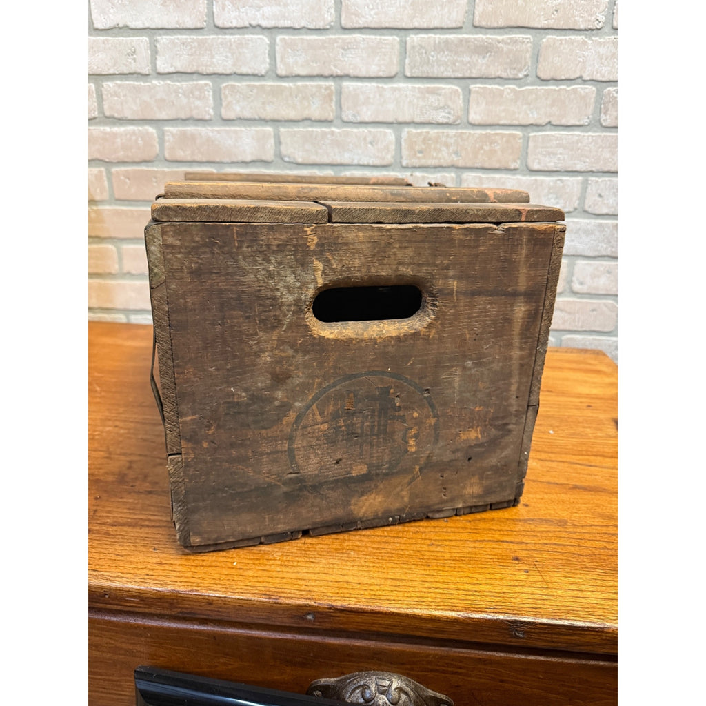 Vintage United States Brewing Co. Beer Chicago Wooden Bottle Crate Case Pre-Pro Lidded