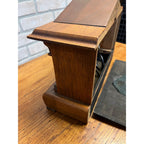 Vintage Gilbelt Mantel Clock Solid Oak w/ Chime - Mission Style